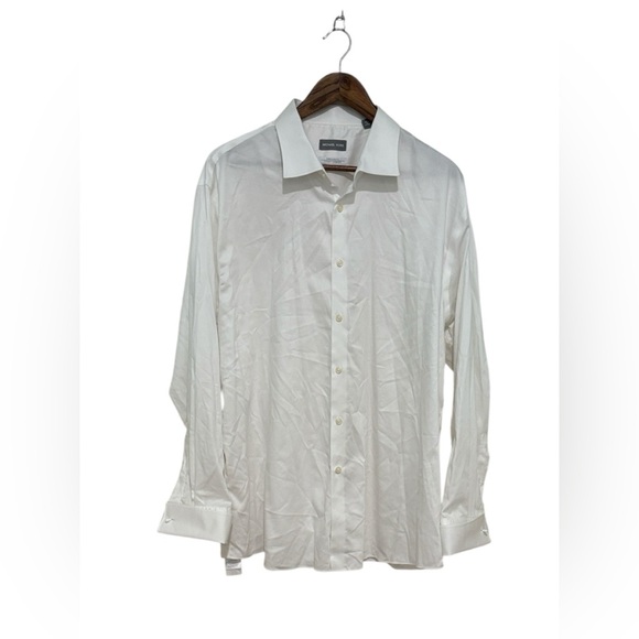 Michael Kors Regular Fit Airsoft Stretch French Cuff Dress Shirt Size XXL - Picture 1 of 5